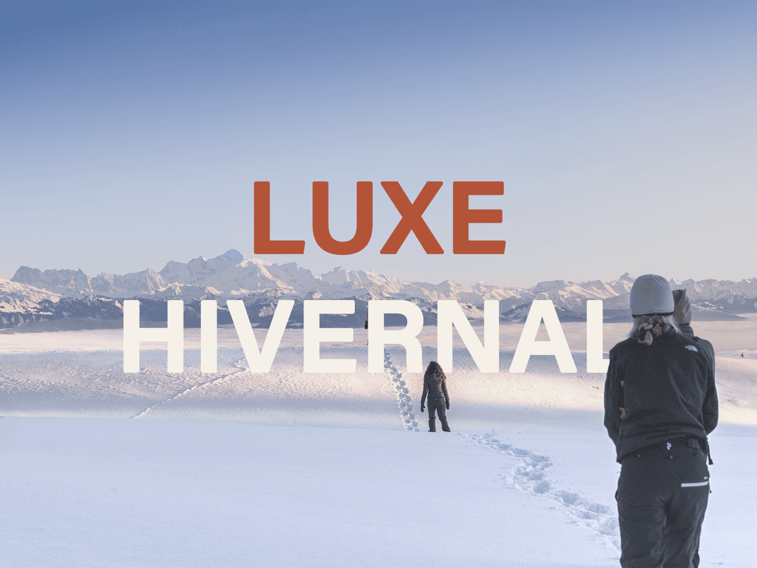 Acampamento de inverno no Jura